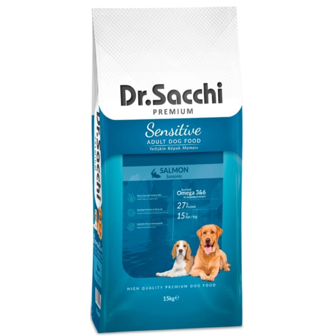 Dr.Sacchi Premium Sensitive Salmon Yetişkin Köpek Maması 15kg