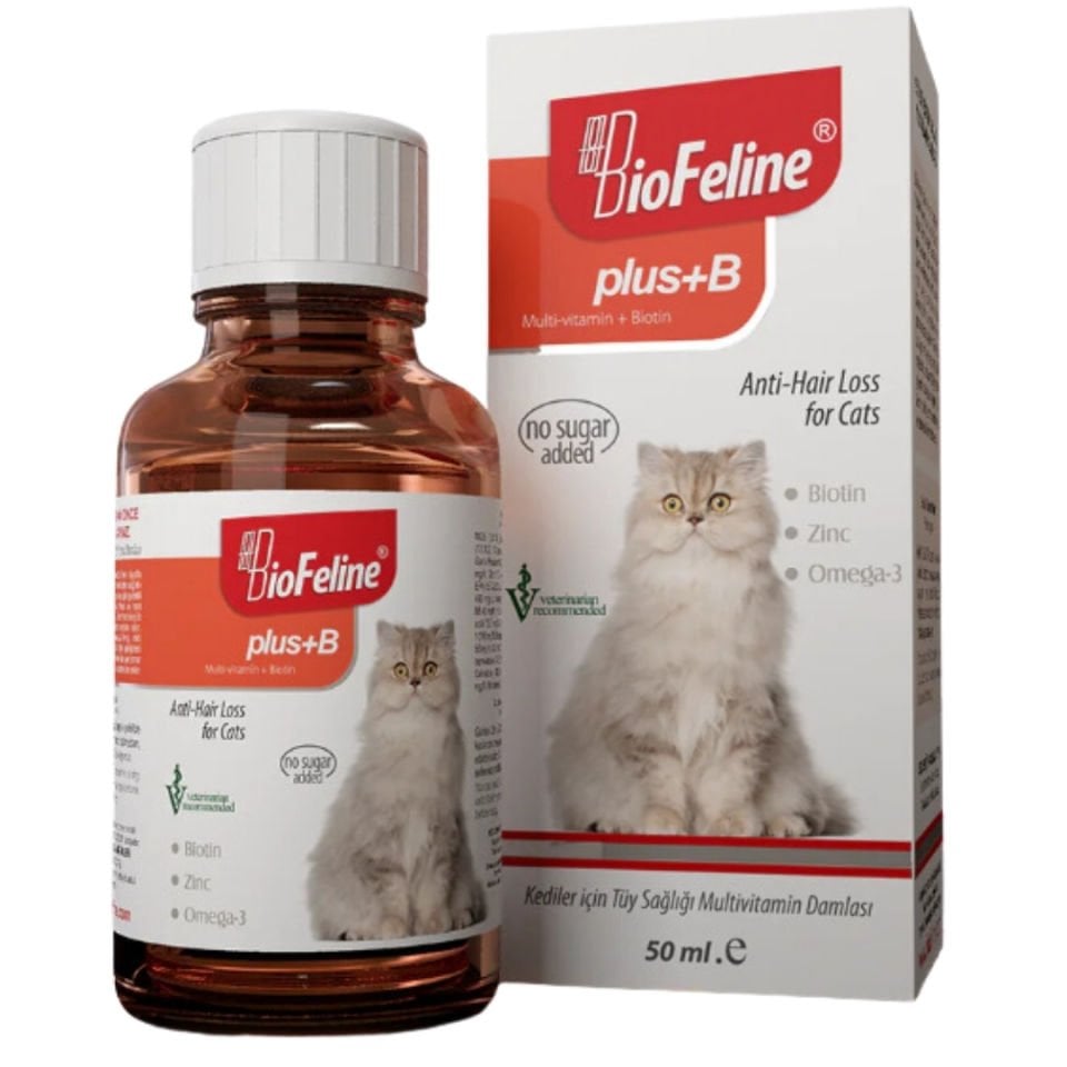 BioFeline Plus+B for Cats 50 ml - Tüy Damlası