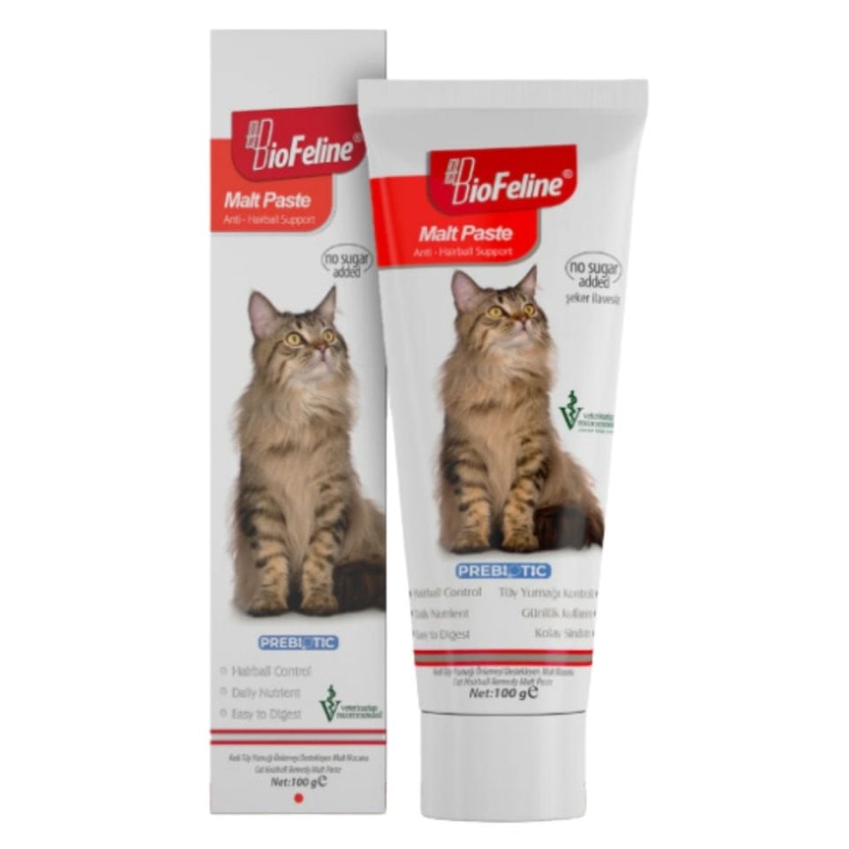 BioFeline Kedi Maltı Macun 100 G - Tüy Yumağı Önleyici