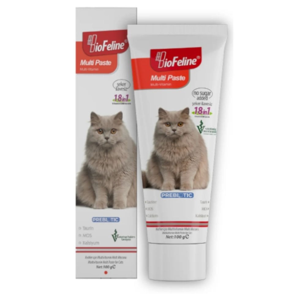 BioFeline Multi Paste 100 Gr. - Kedi Multivitamin