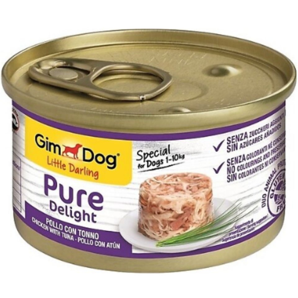 Gimdog Pure Delight Ton Balığı Tavuklu Köpek Yaş Maması 85 Gr