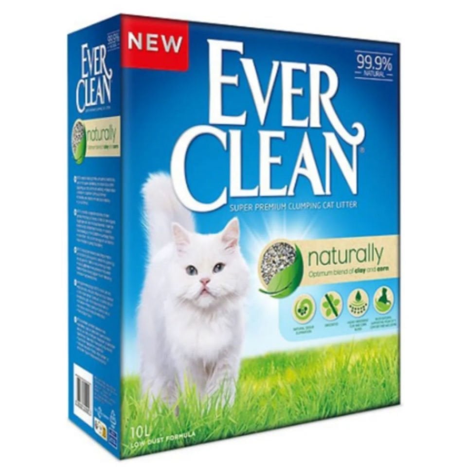 Ever Clean Naturally Doğal Parfümsüz Topaklanan Kedi Kumu 10lt