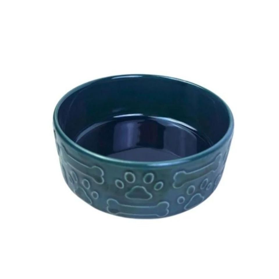 Porselen Mama Kabı Yeşil  14 cm