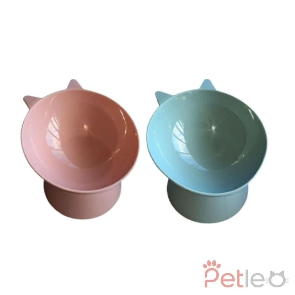 Kedi Kulaklı Ayaklı Mama Kabı 12x14cm
