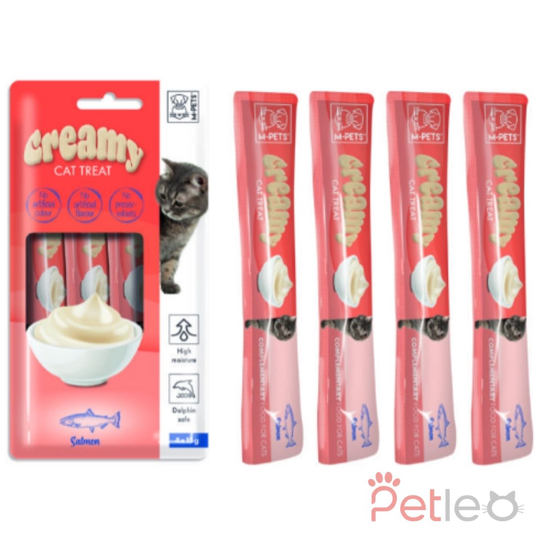 M-PETS CREAMY SOMON BALIKLI KEDİ ÖDÜLÜ 4X15GR