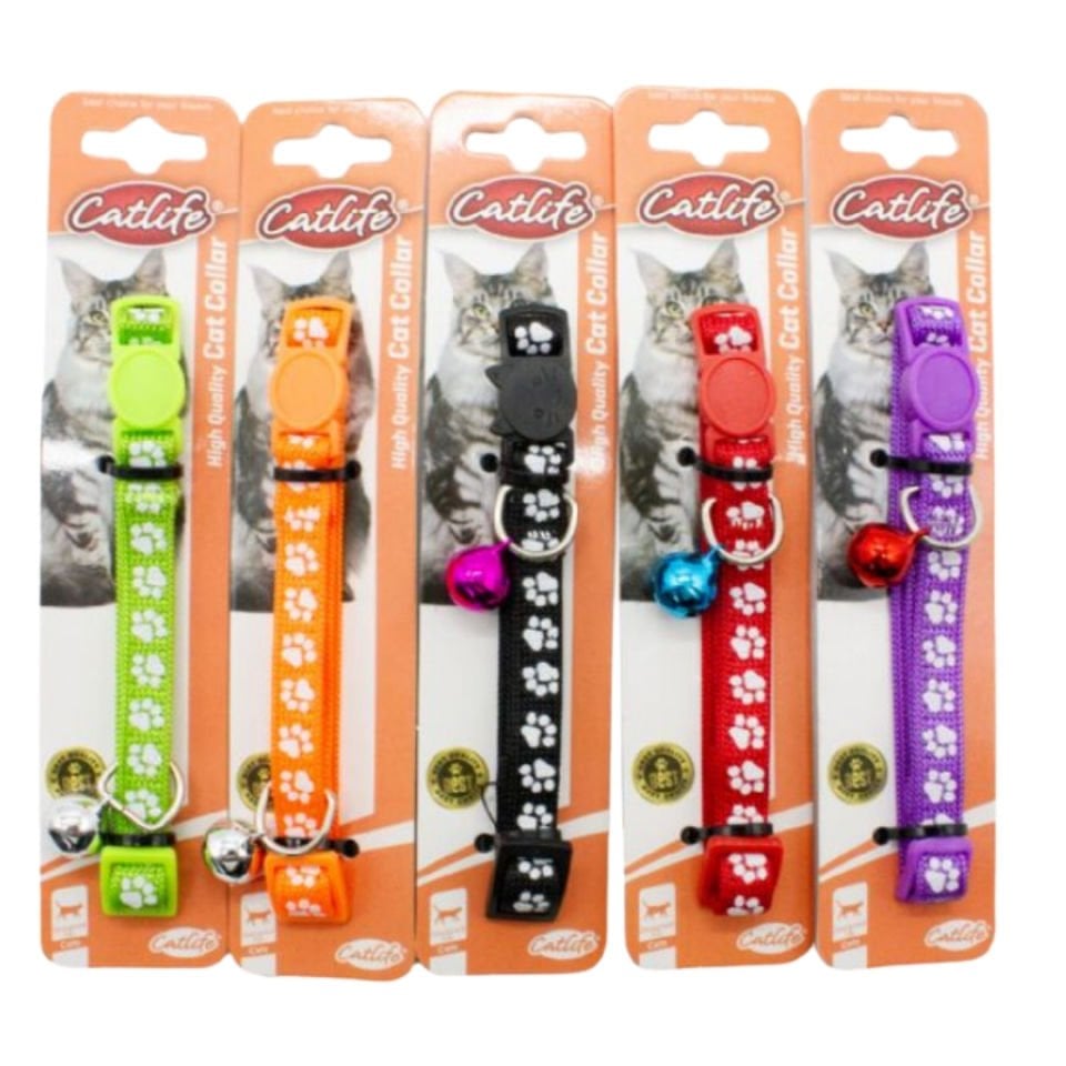 CATLİFE KEDİLER İÇİN ZİLLİ BOYUN TASMASI MİX COLOR