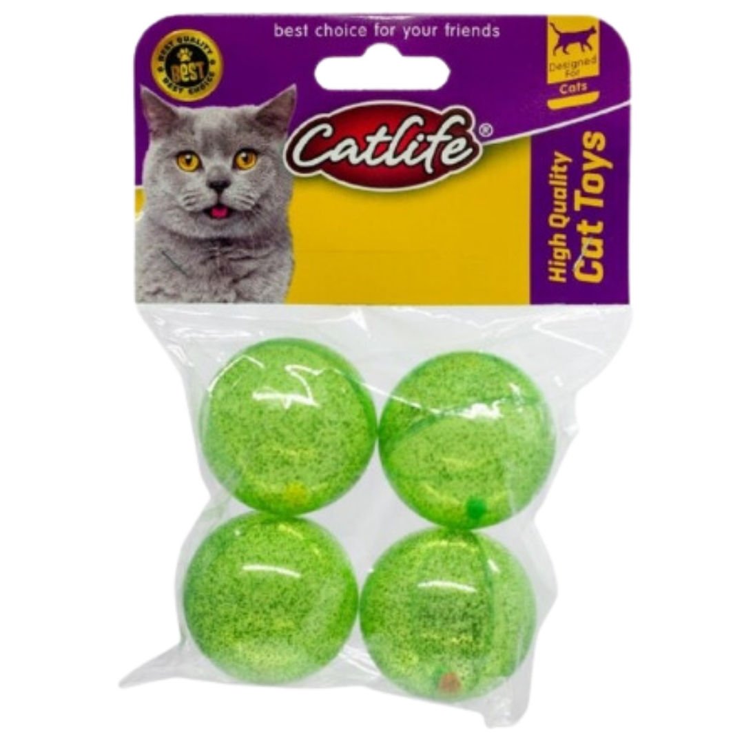 CATLİFE 4'lü Paket Zilli Kedi Oyuncağı