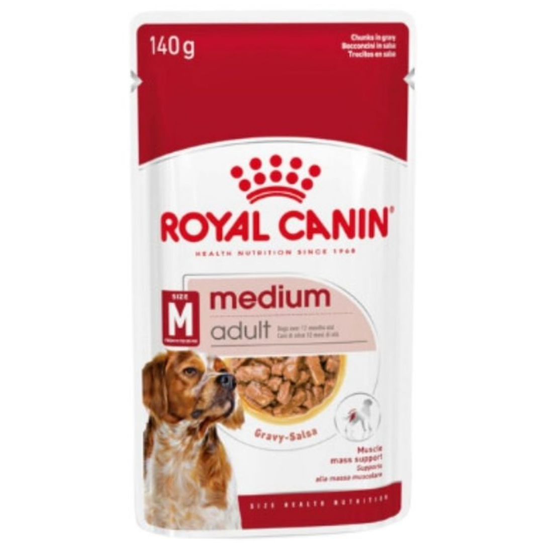 Royal Canin Medium Adult Gravy Köpek Yaş Maması 140 Gr x 10 Adet