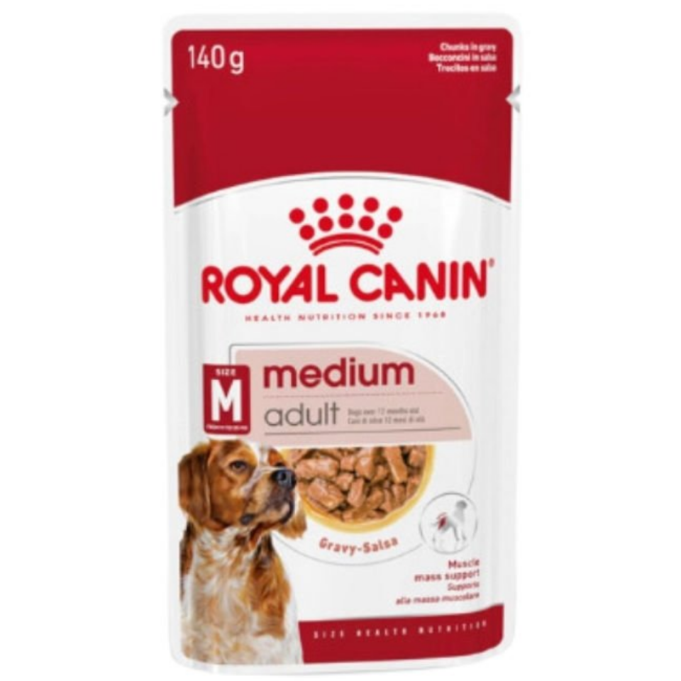 Royal Canin Medium Adult Gravy Köpek Yaş Maması 140 Gr x 10 Adet