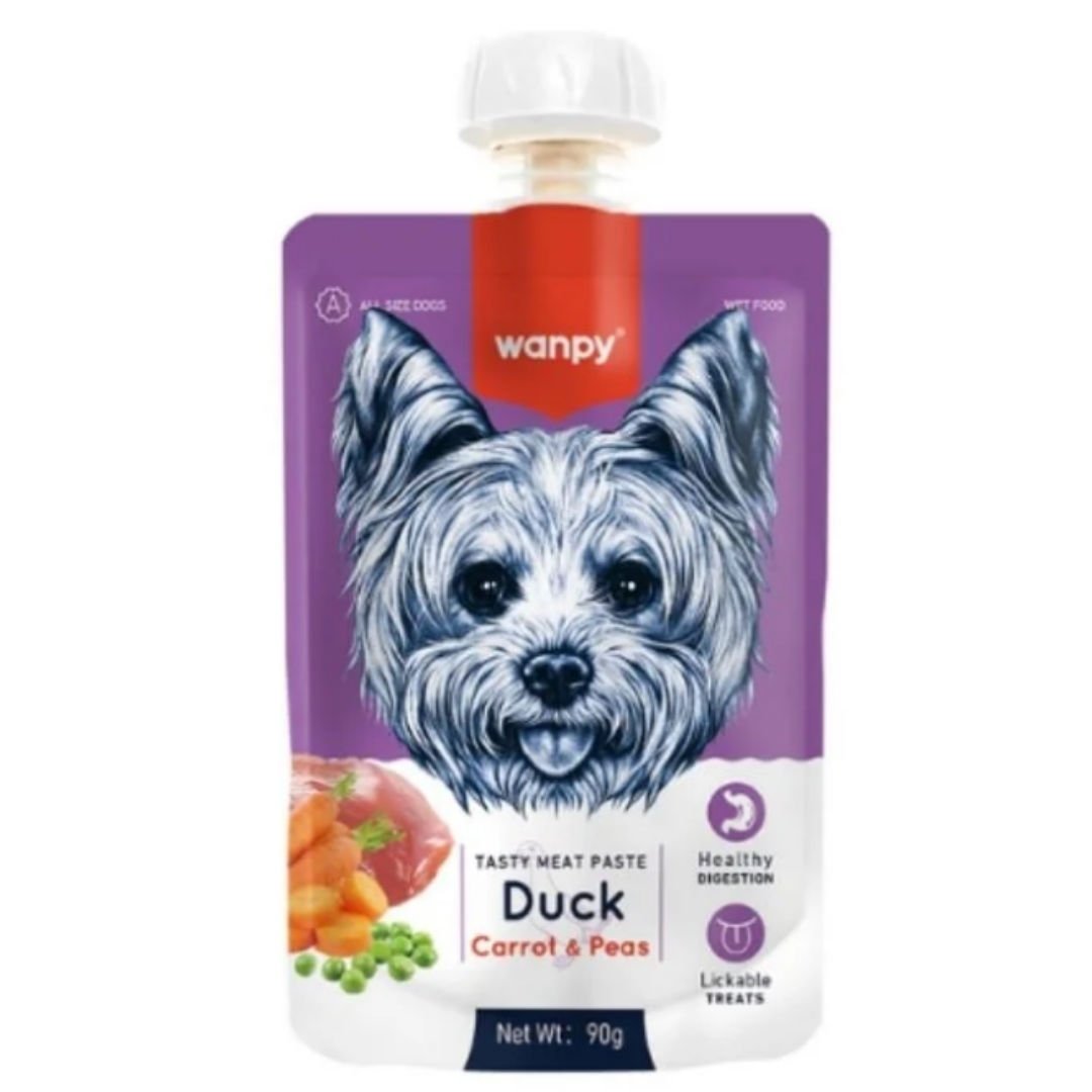 Wanpy Taze Ördekli&Havuçlu  Köpek Et Ezmesi 90 gr