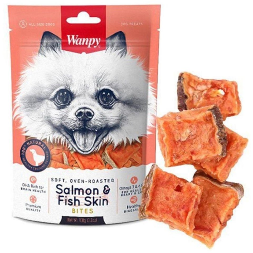 Wanpy Gerçek Somon Dilimleri 100 gr Köpek Ödülü