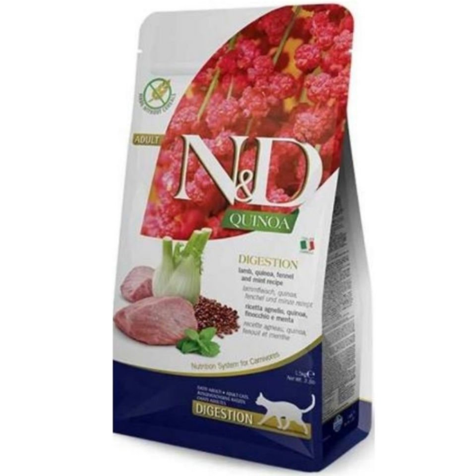 N&D Quinoa Digestion Kuzu Kinoa Hassas Sindirim Kedi Maması 1,5 Kg