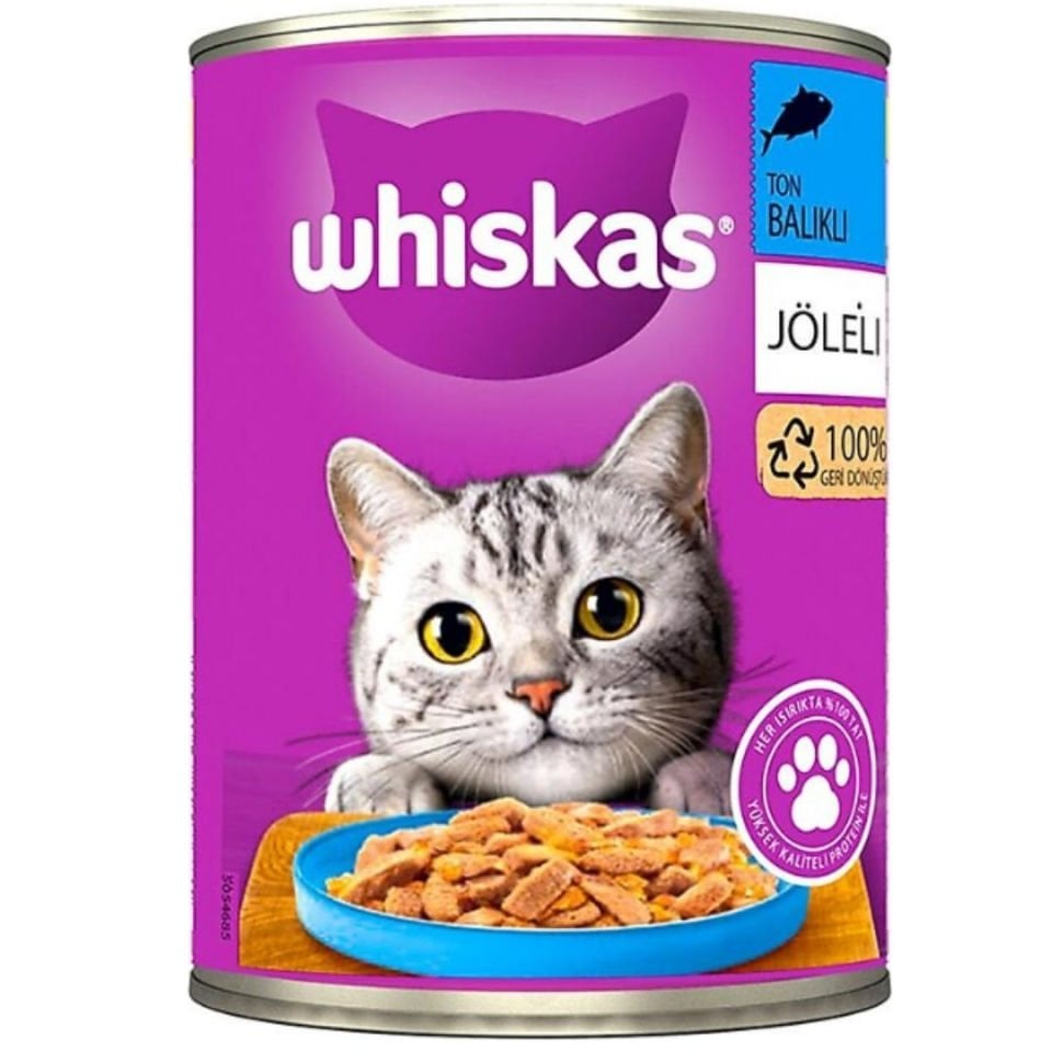 Whiskas Jöle İçinde Ton Balıklı Yetişkin Kedi Konservesi 400gr