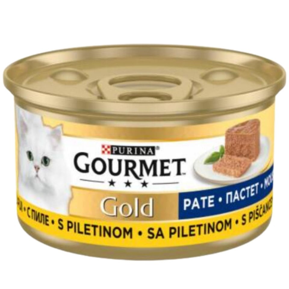 Gourmet Gold Kıyılmış Tavuklu Yetişkin Kedi Konservesi 85gr