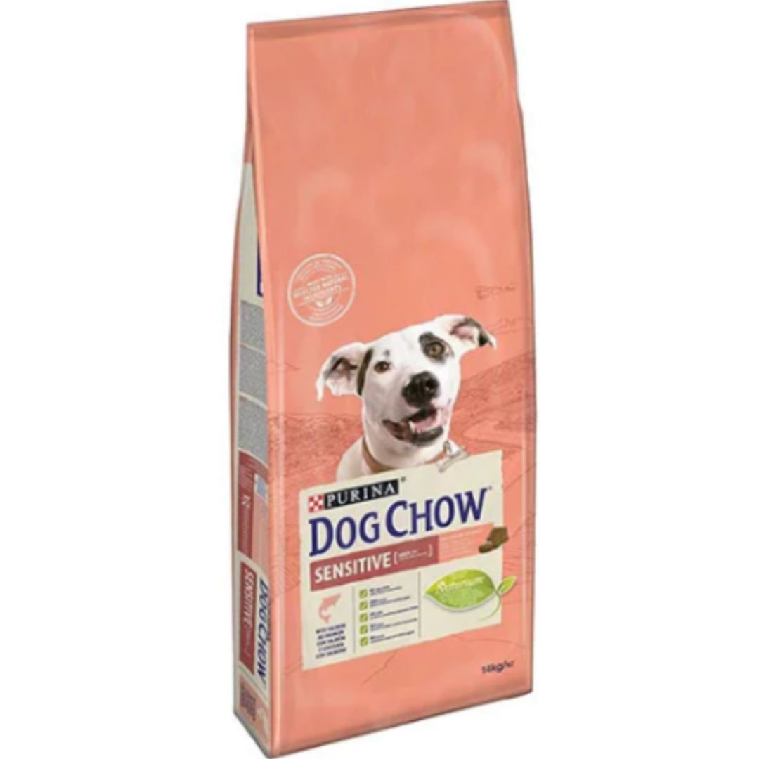 Dog Chow Hassas Köpekler için Somon Etli Yetişkin Köpek Maması 14kg