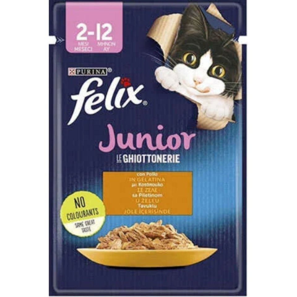 Felix Pouch Tavuklu Yavru Kedi Konservesi 85gr