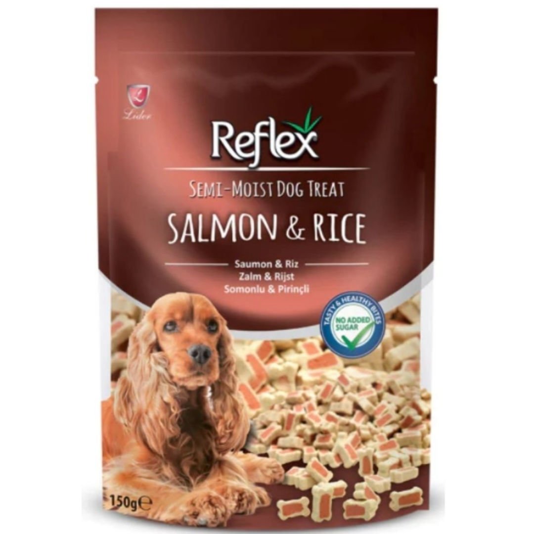 Reflex Somonlı & Pirinçli Yarı Yumuşak Köpek Ödül Maması 150 gr