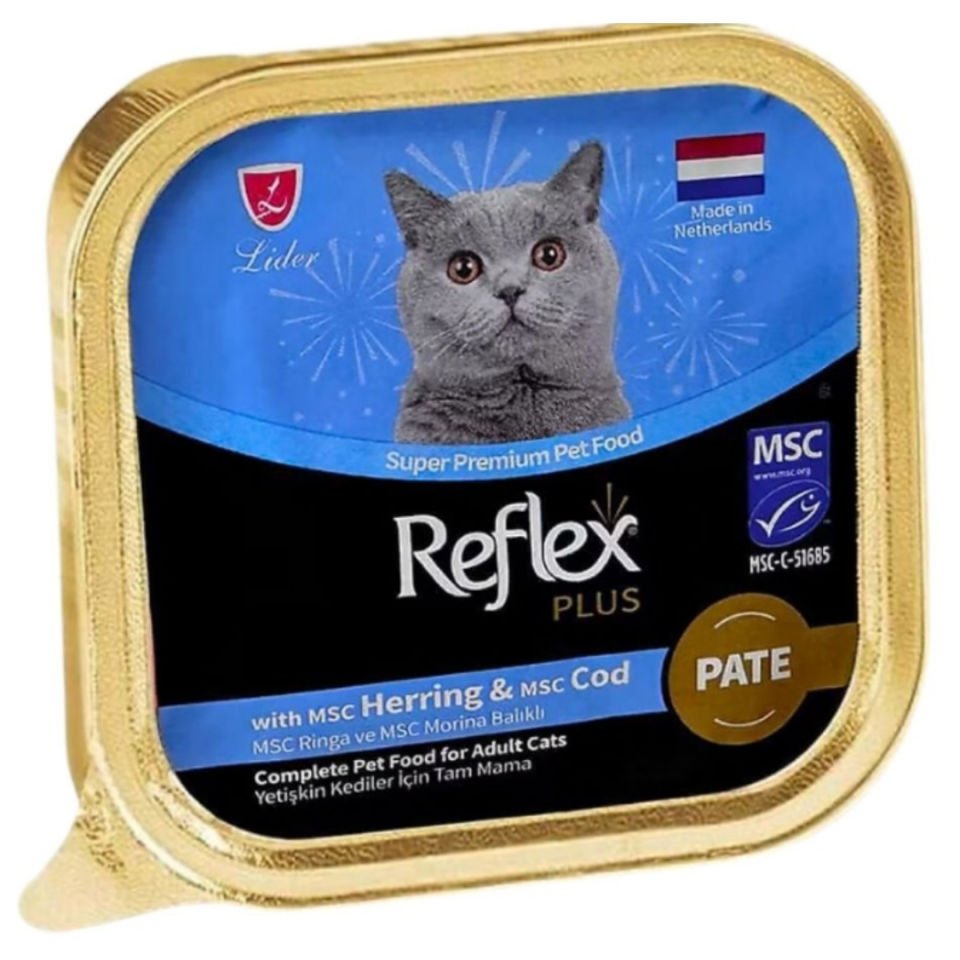 Reflex Plus Ezme Ringa ve Morina Balıklı Yetişkin Kedi Konservesi 85gr