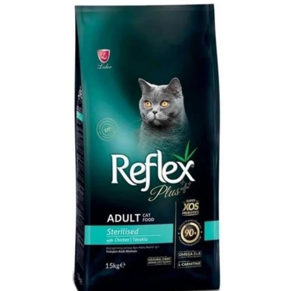 Reflex Plus Kısırlaştırılmış Tavuklu Kedi Maması 15kg
