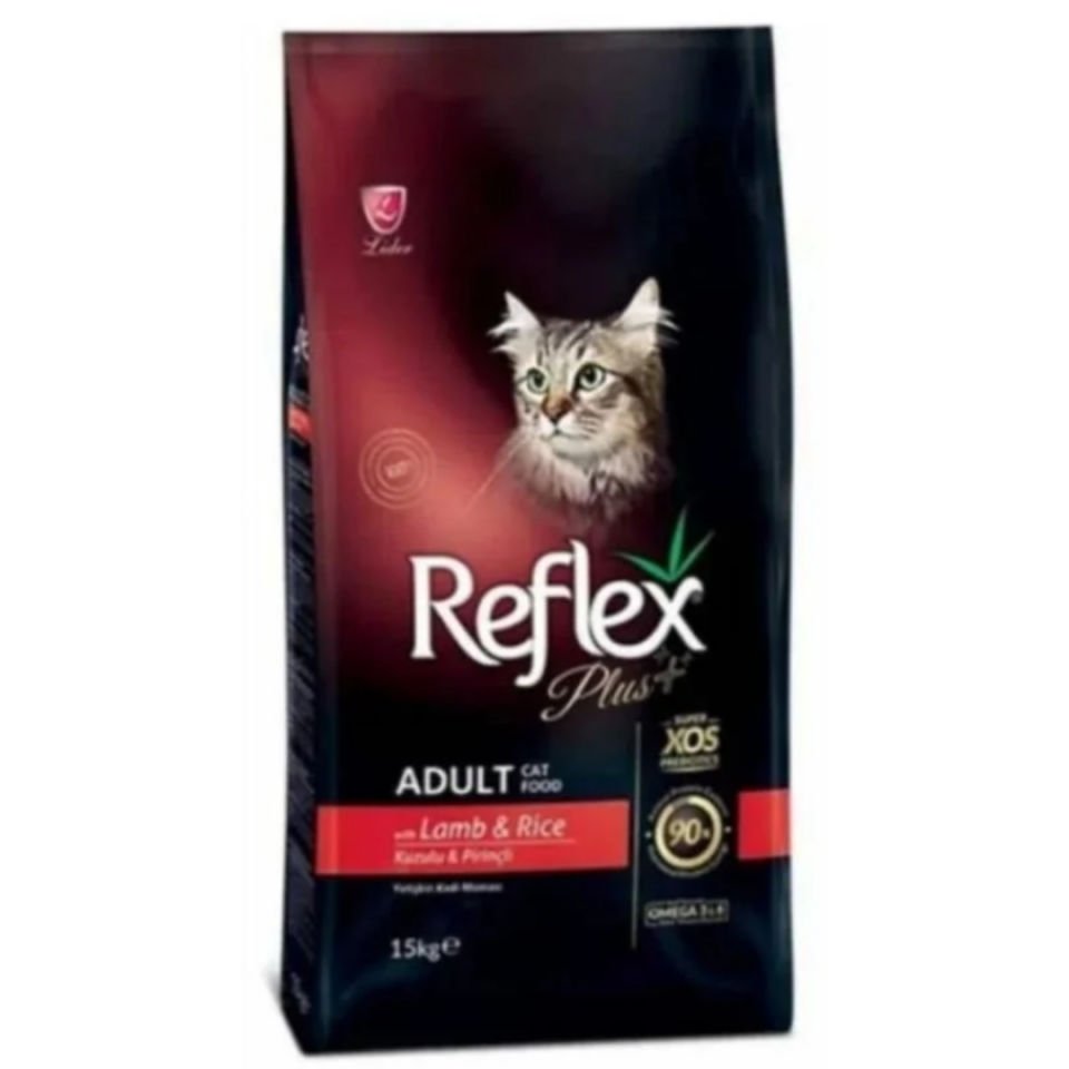 Reflex Plus Kuzu ve Pirinçli Etli Yetişkin Kedi Maması 1,5kg