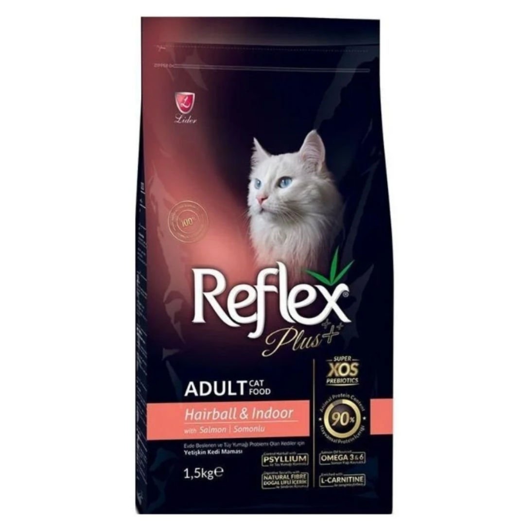 Reflex Plus Hairball Somonlu Yetişkin Kedi Maması 1.5kg