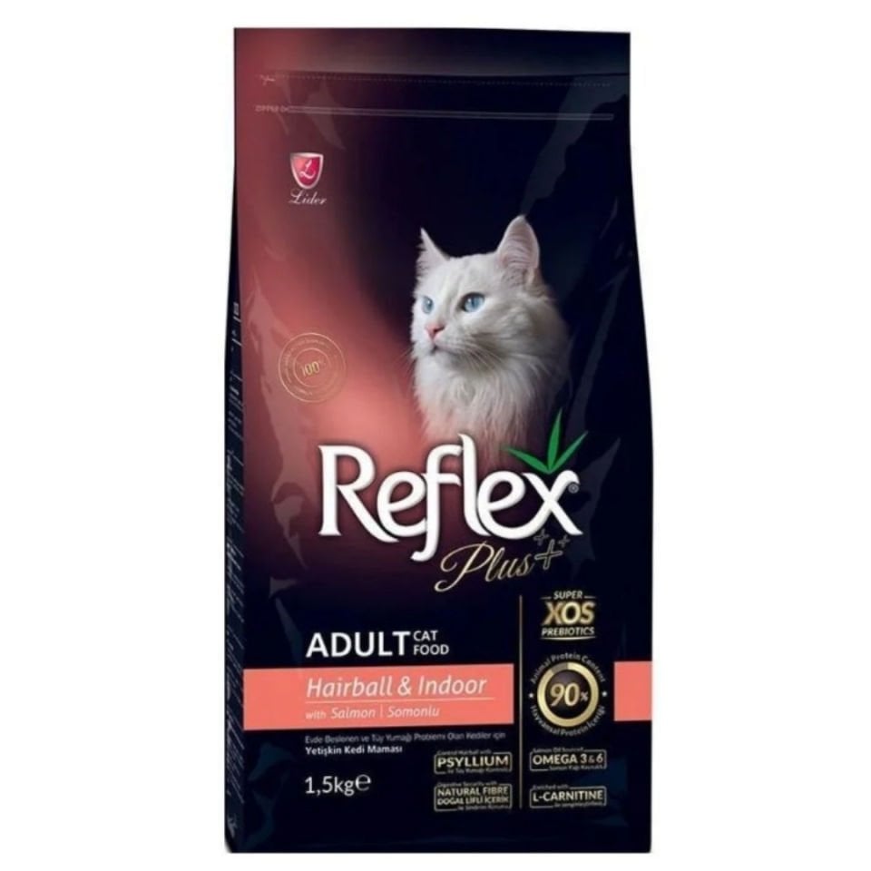 Reflex Plus Hairball Somonlu Yetişkin Kedi Maması 1.5kg
